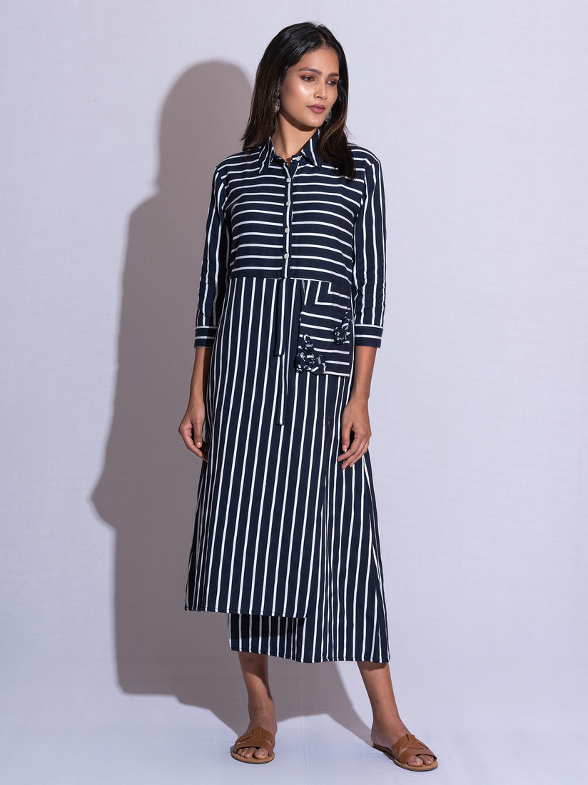 multi color stripe dress