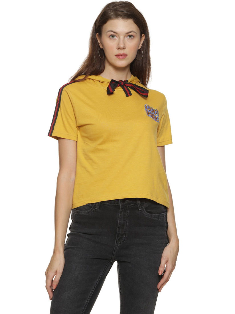 yellow stylish tops