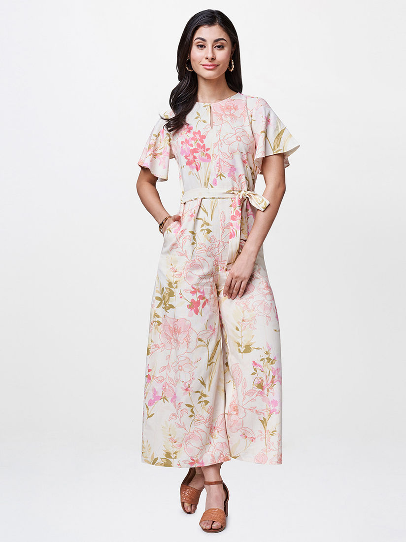 Jumpsuits floral print clearance