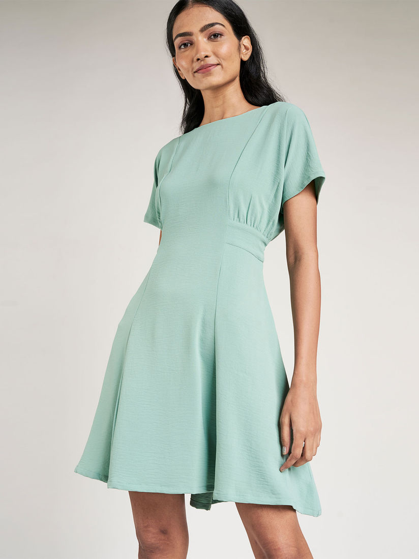 sage green womens dress