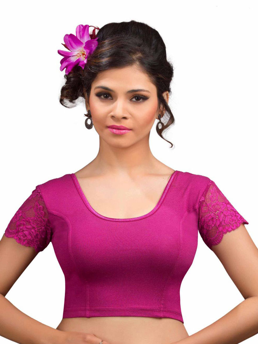 Magenta readymade blouse clearance
