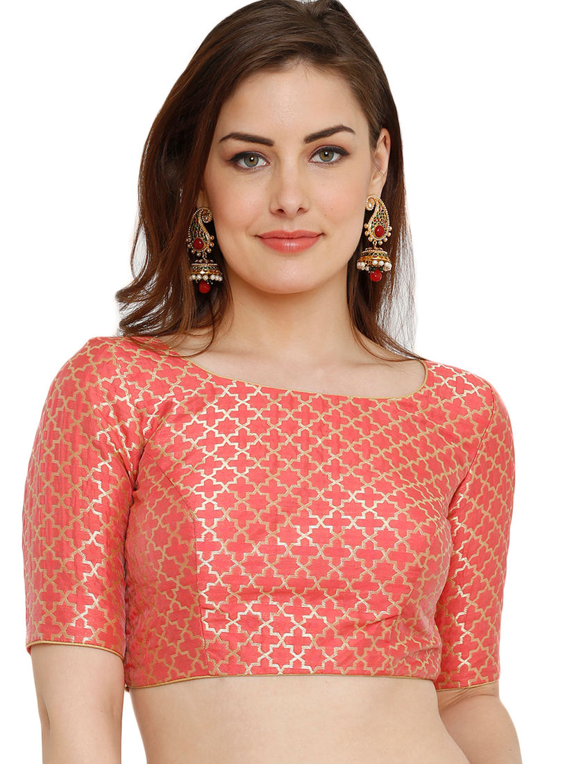 Peach silk blouse clearance
