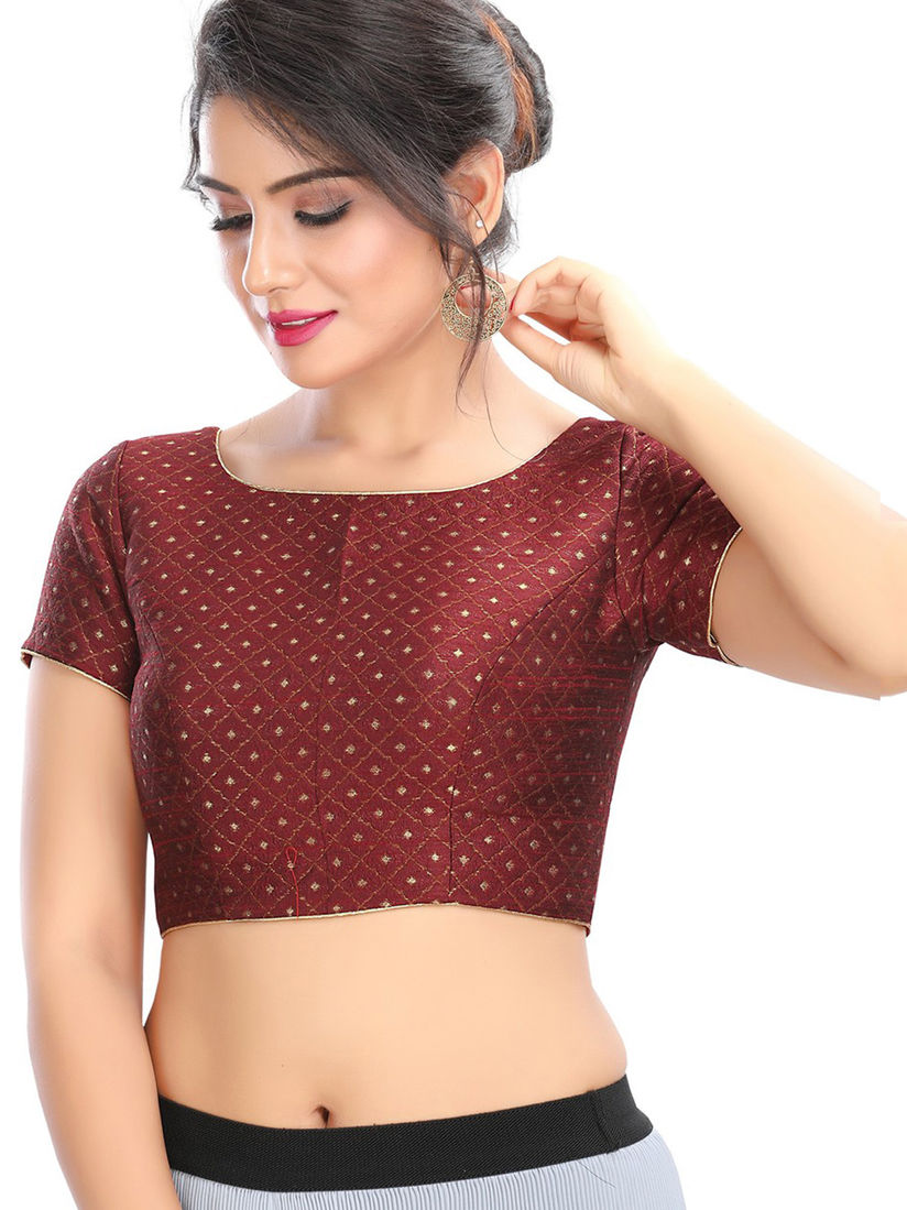 Maroon blouse readymade Clearance
