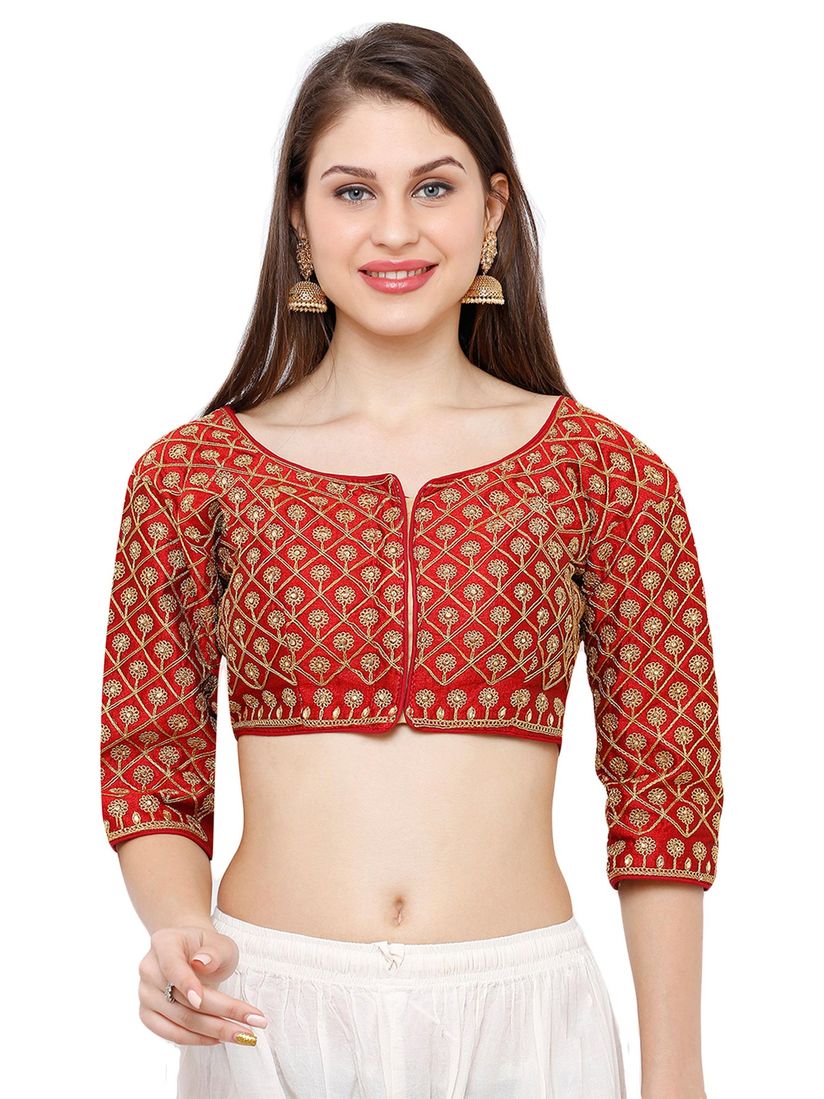 Salwar Studio Blouse Buy Salwar Studio Maroon Embroidery