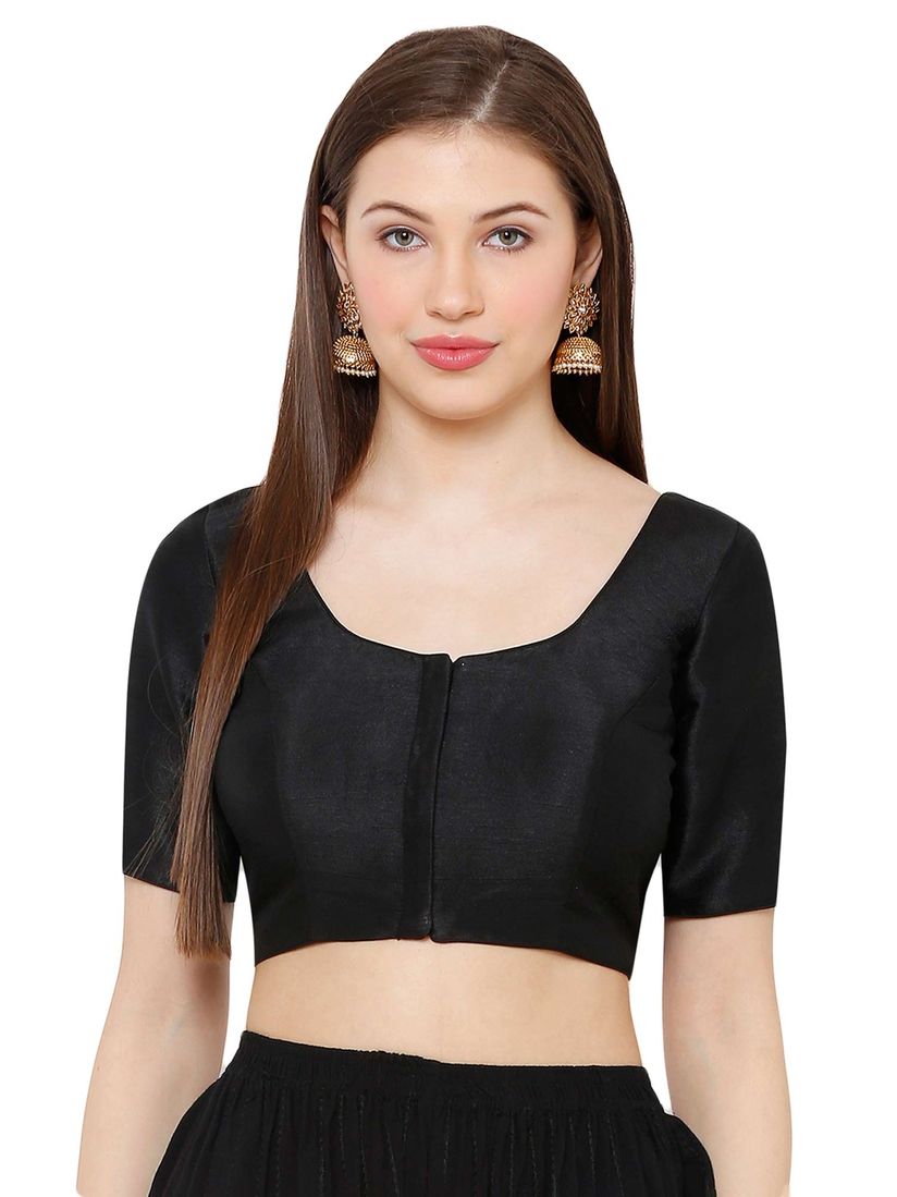 Black stitched blouse Clearance