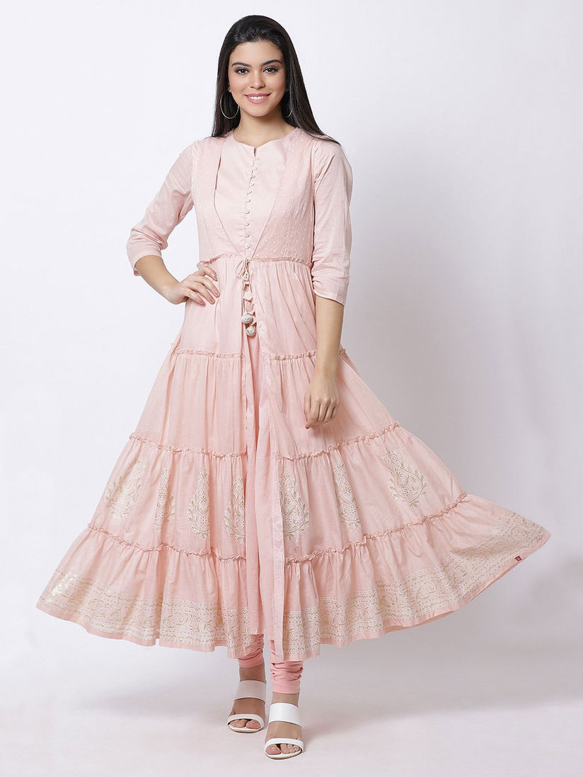 biba pink kurta