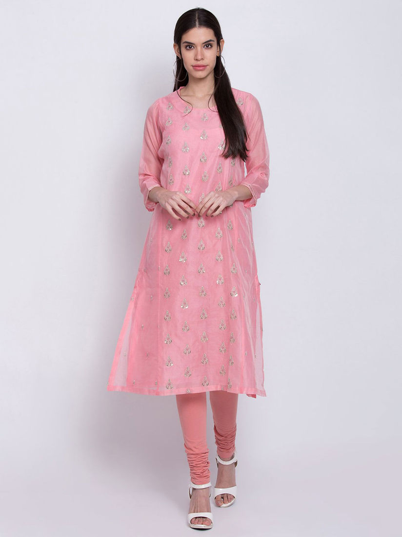 Biba pink kurta Clearance