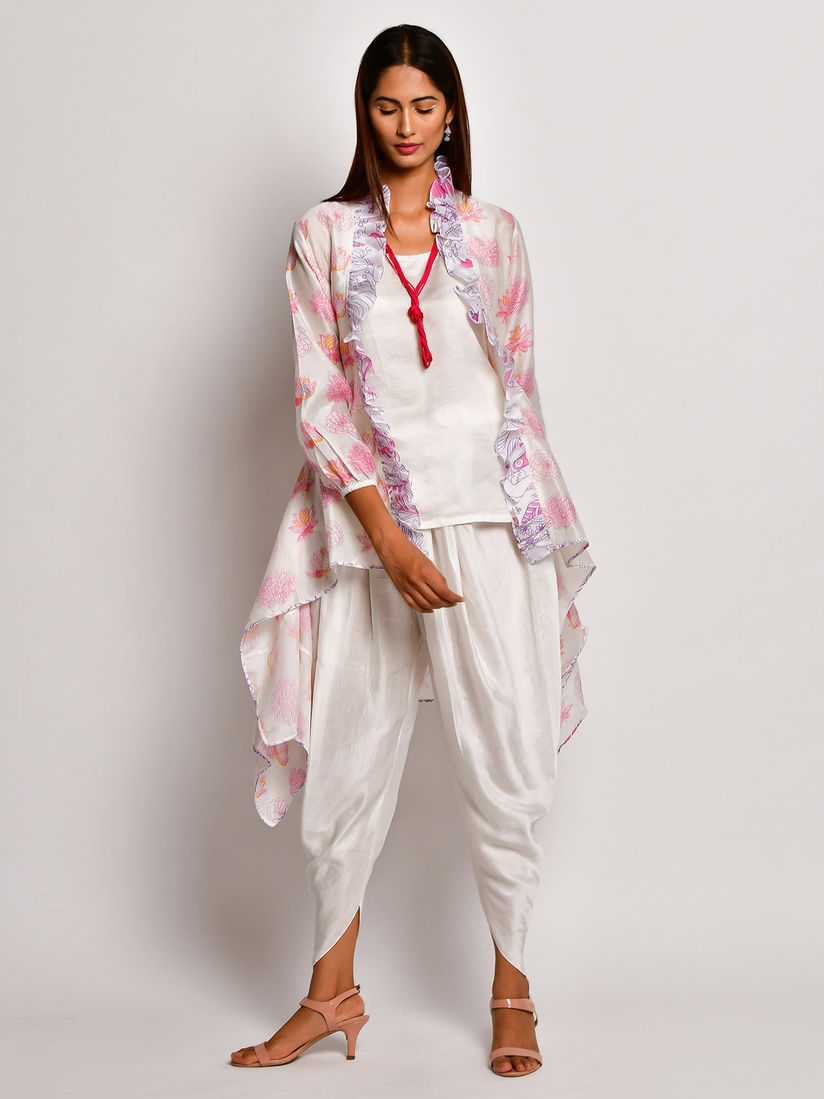Dhoti pants with jacket clearance