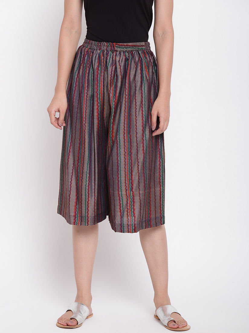 culottes striped pants