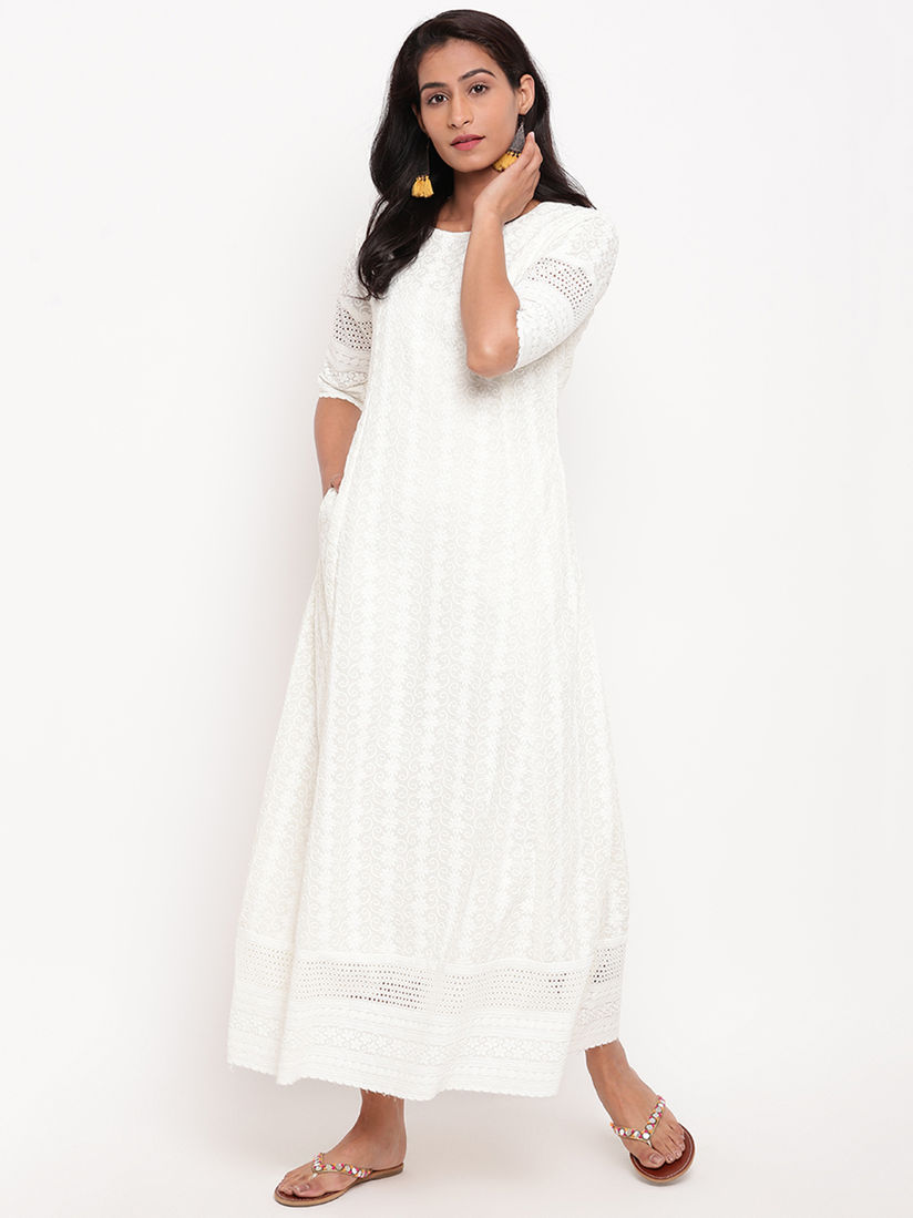 white chicken dress online