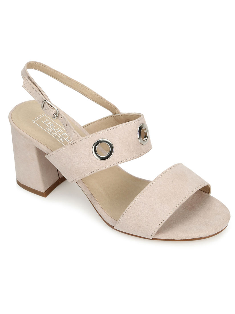 rose pink block heels