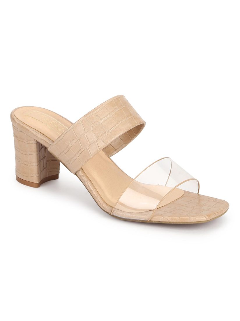 White strap mules Outlet