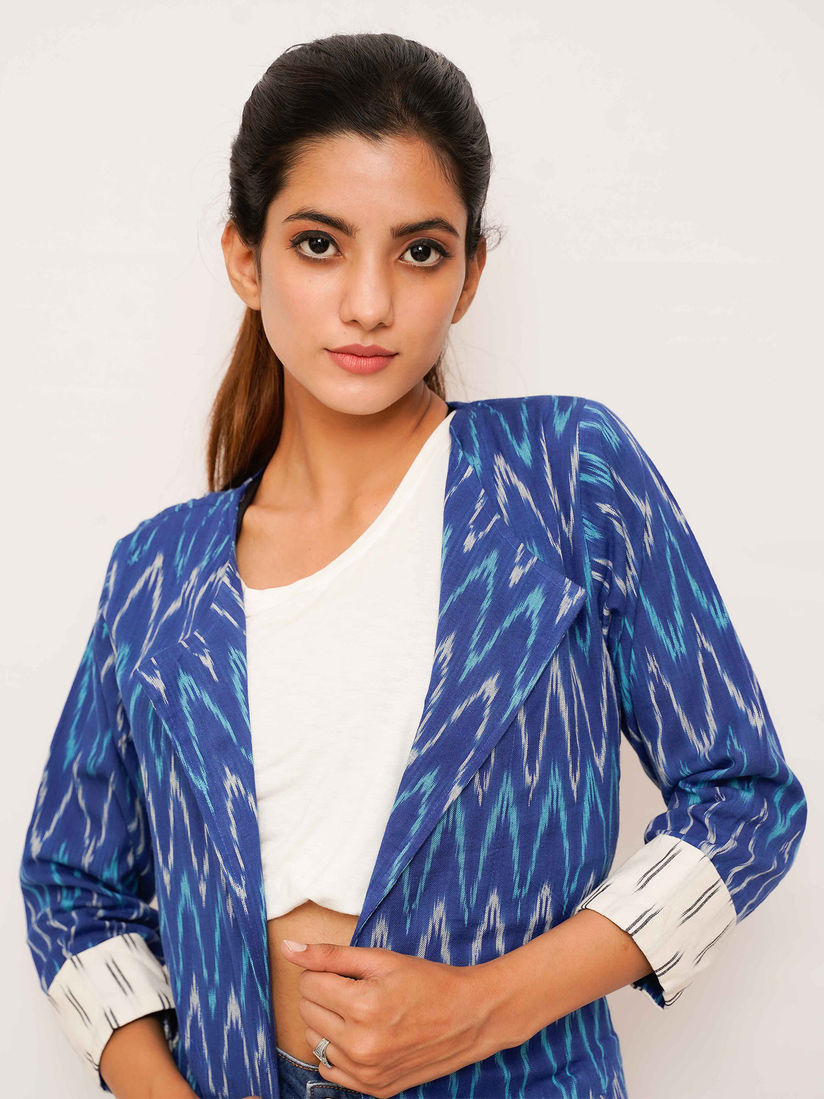 ikat blazer