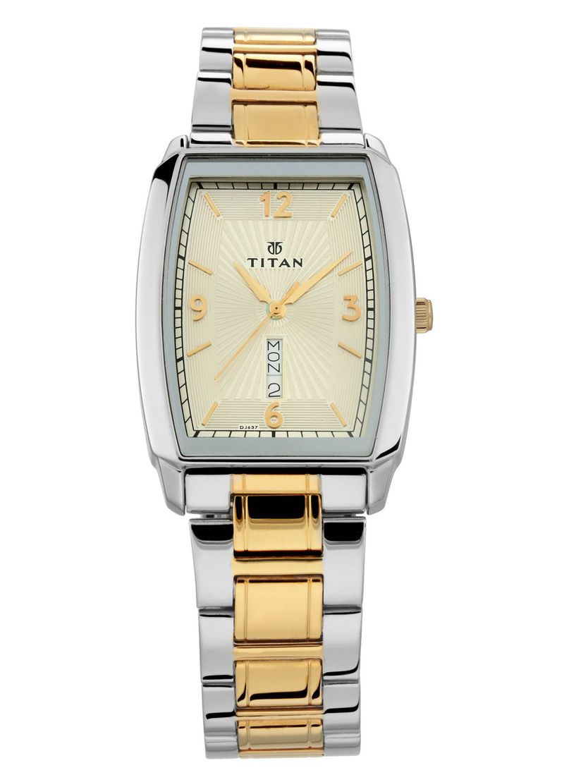 titan watch silver chain