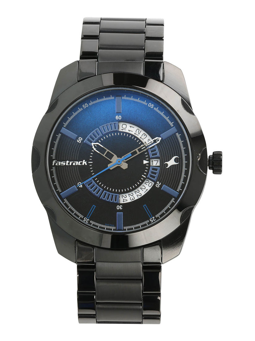 fastrack black dial watch