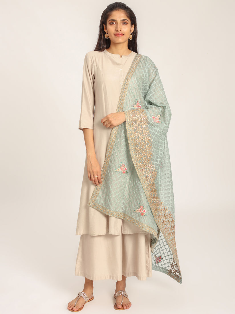 Tl Designs Shawls Stoles And Dupattas Buy Tl Designs Greenish Grey Organza Embroidered Dupatta Online Nykaa Fashion Bandhani dupattas golden dupatta multi colour dupatta dupatta for bride net dupattas pink dupatta green dupatta yellow dupatta printed dupattas embroidered dupattas floral dupattas blue dupatta maroon dupatta leheriya dupattas banarasi silk dupatta gota patti dupatta dyed. tl designs greenish grey organza embroidered dupatta