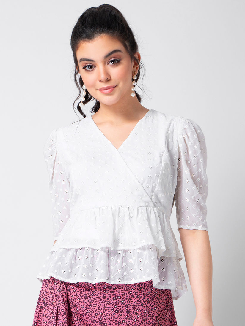 ruffle peplum top