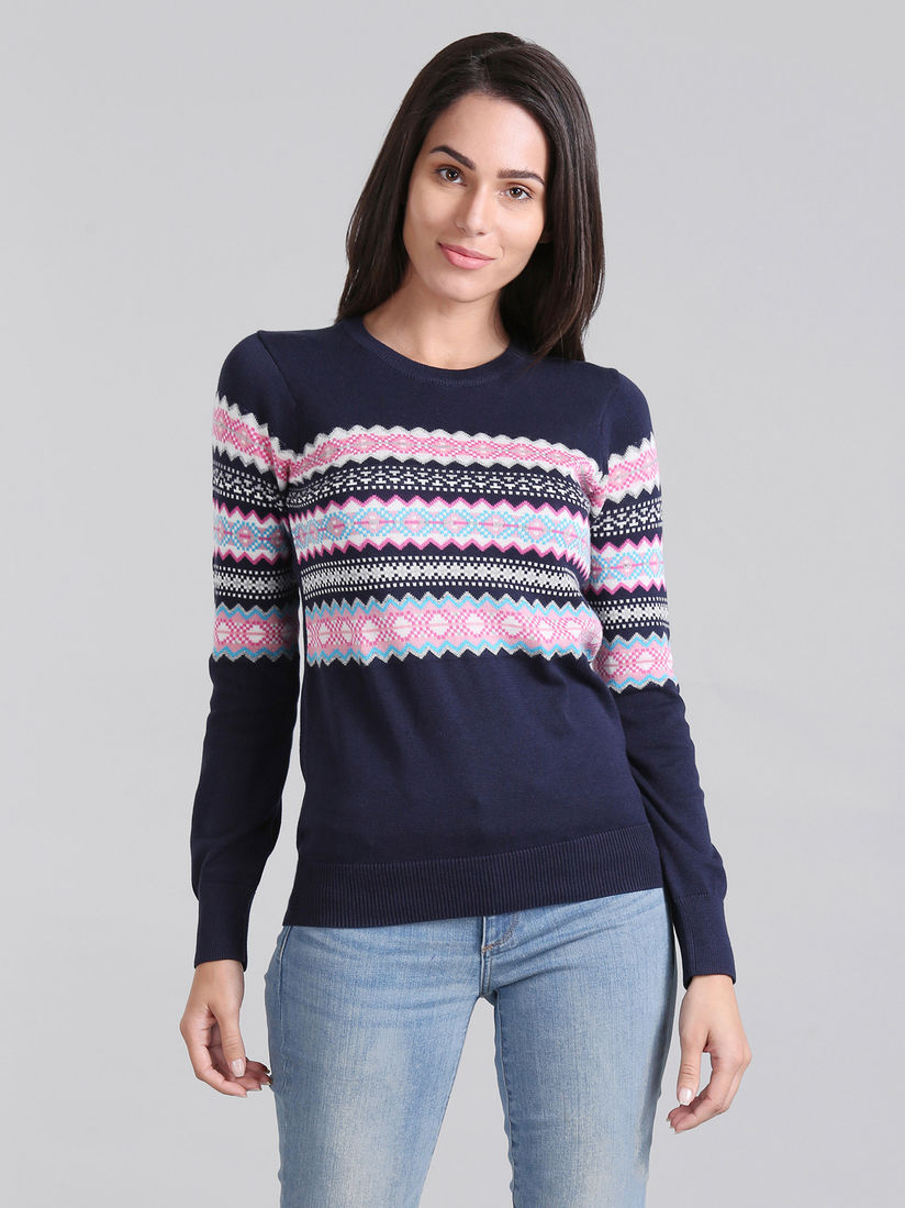 GAP Navy Blue Printed Cardigan GAP Navy Blue Printed Cardigan