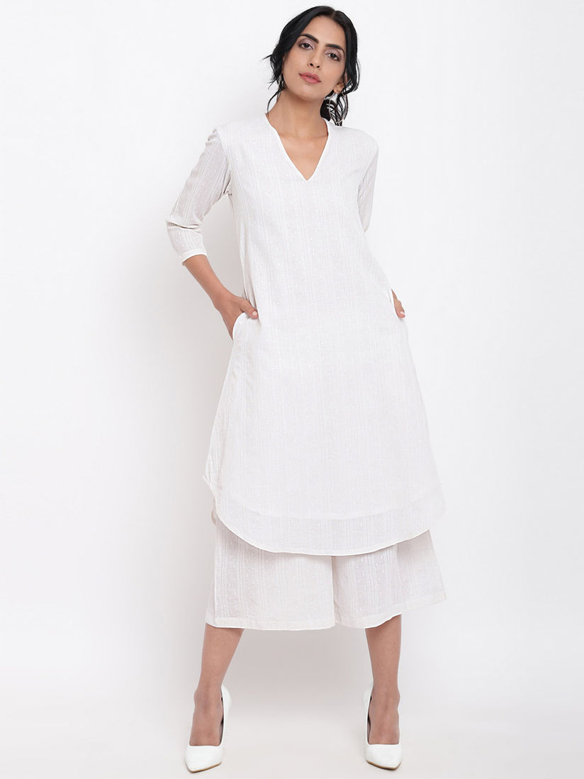 Culotte pants with kurti clearance