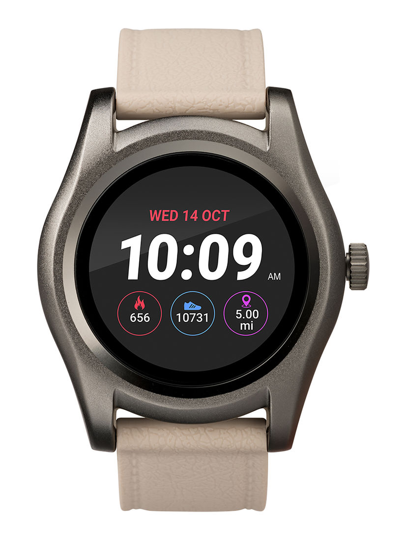 round face digital watch
