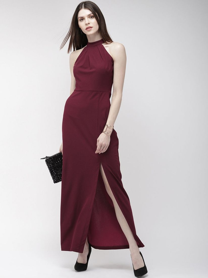 Twenty Dresses By Nykaa Fashion Dresses Buy Twenty Dresses By Nykaa Fashion Maroon You Are Still The One Slit Maxi Dress Online Nykaa Fashion Checkout the 7 iconic fashion moments from lakme fashion week, 2016! twenty dresses by nykaa fashion maroon you are still the one slit maxi dress