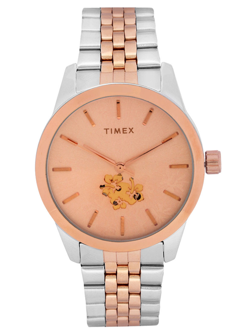timex helix rose gold