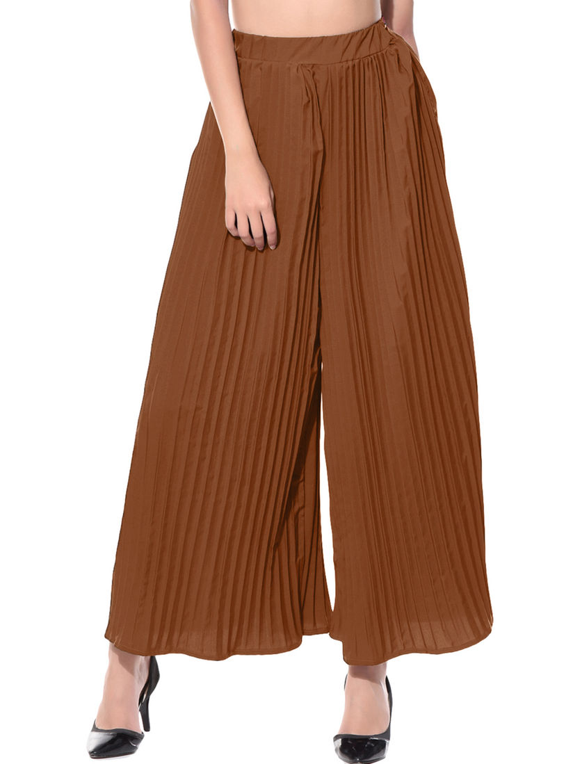 Pleated palazzo pants online india Clearance
