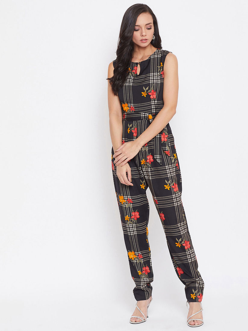 Printed jumpsuits online clearance