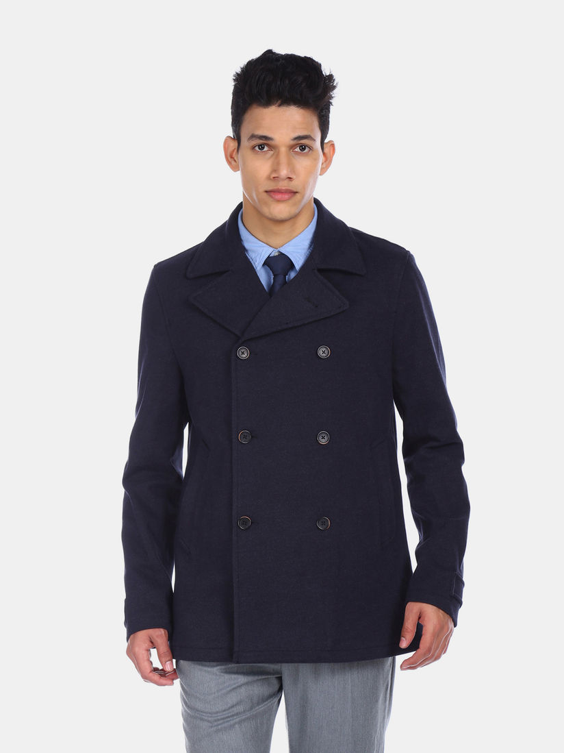 double breasted polo coat