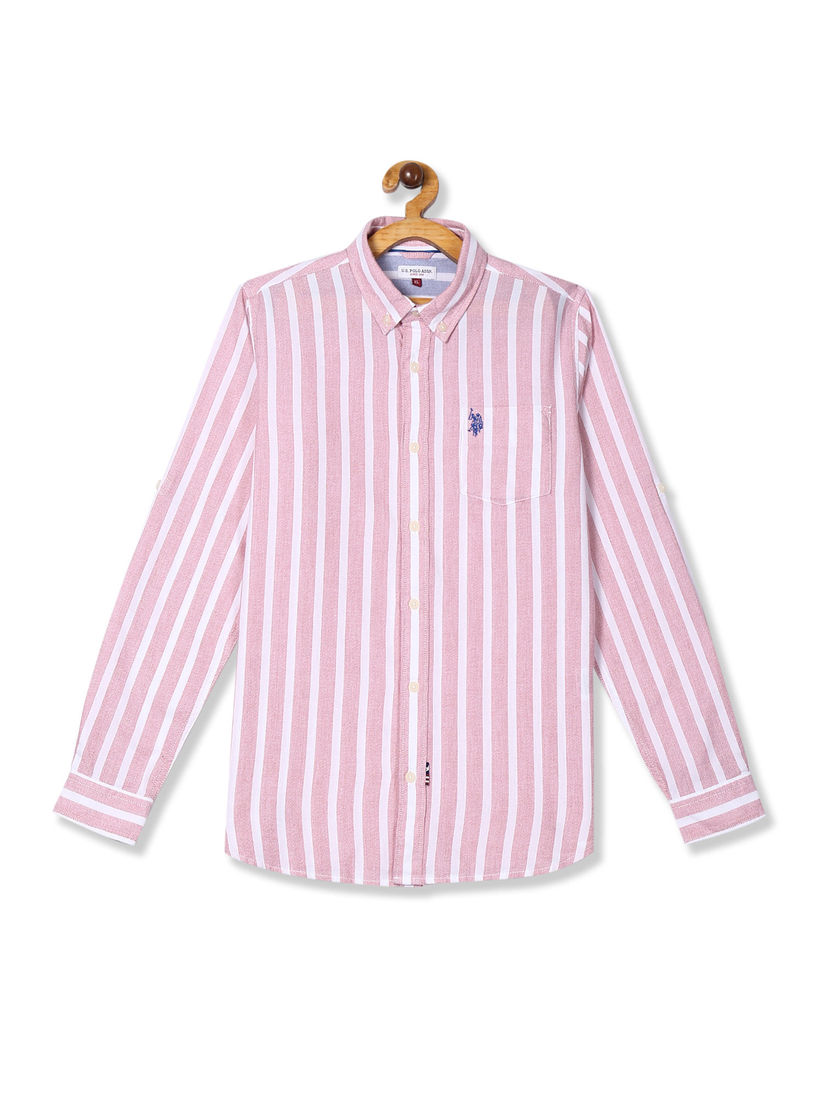 us polo pink shirt
