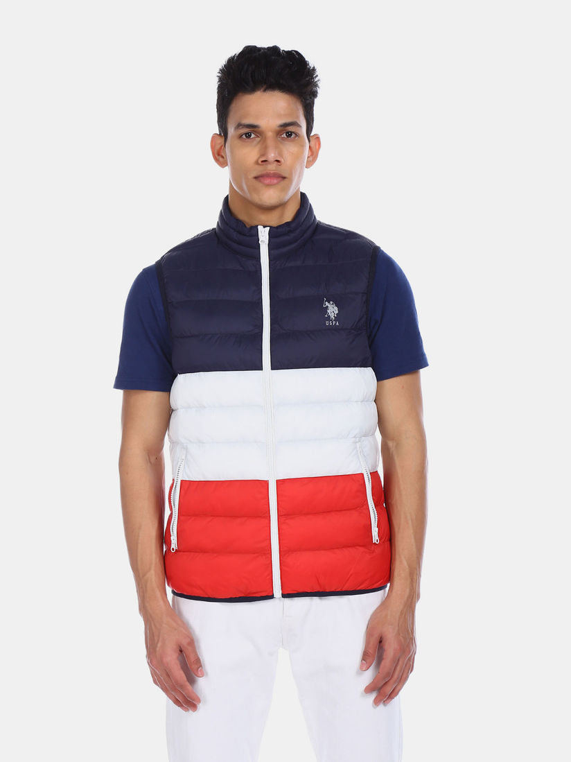 us polo half jackets
