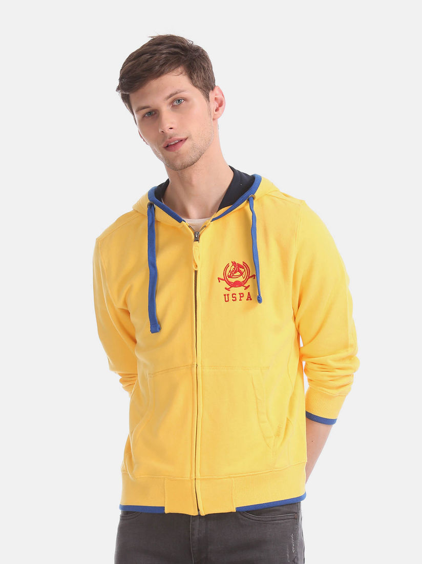 solid yellow hoodie