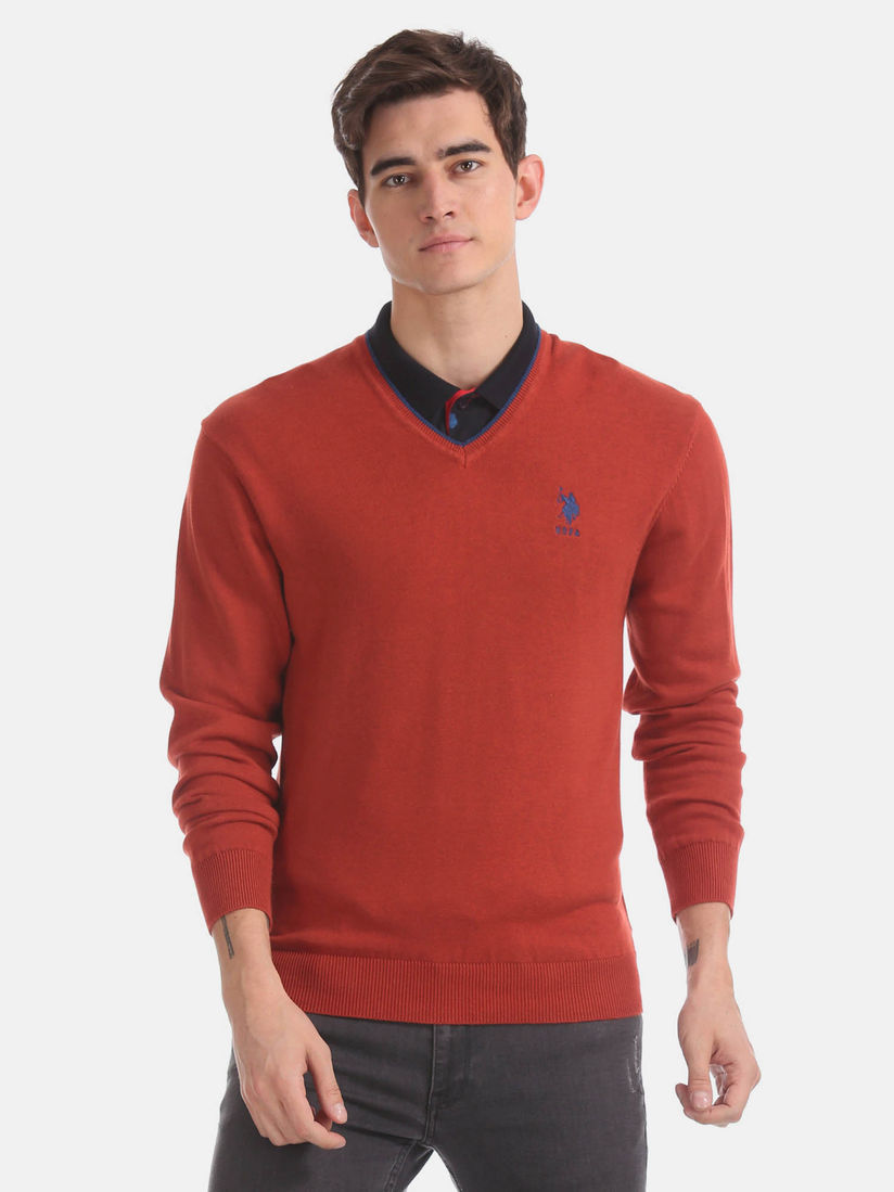 red polo sweaters