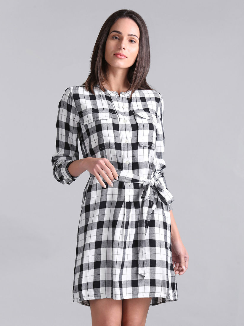 checkered dress