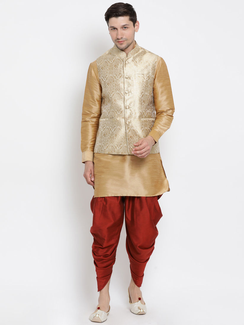 golden ethnic jacket