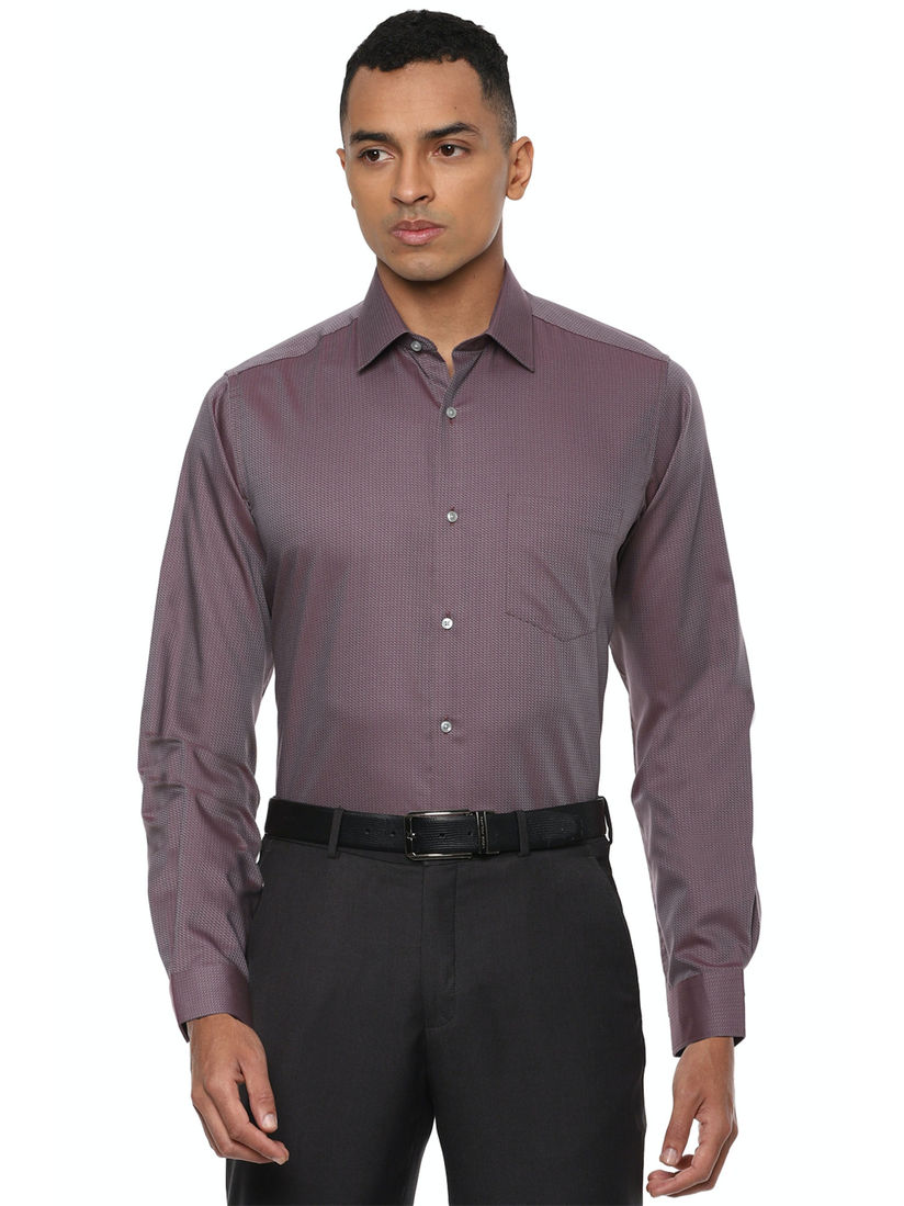Buy Van Heusen Purple Formal Shirt 