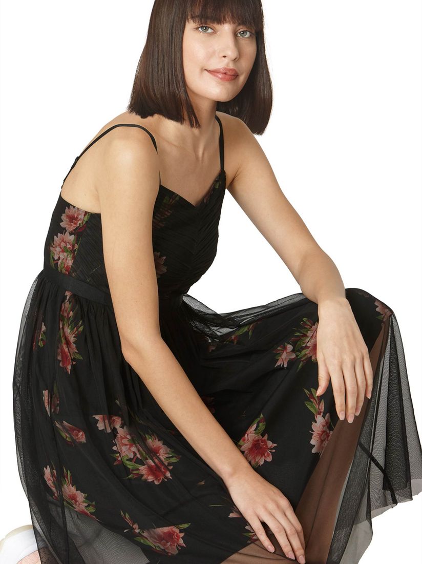 Vero moda black floral dress clearance