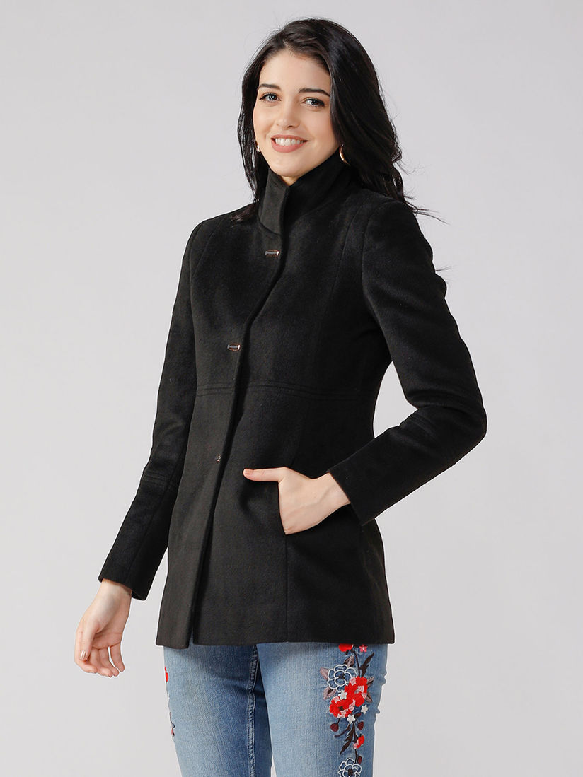 wool black jacket