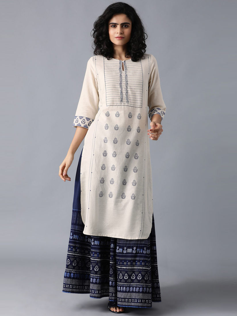 beige kurta online