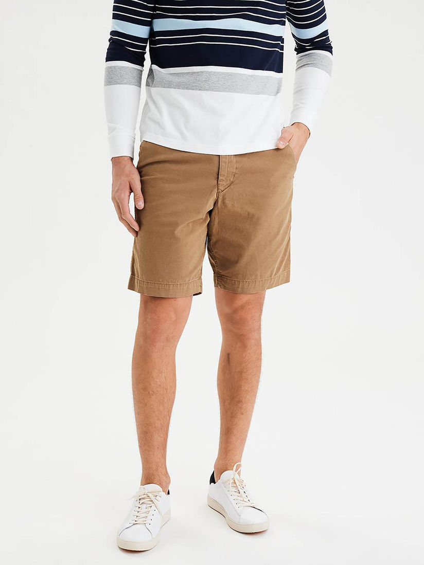 American Eagle Shorts Buy American Eagle Brown Solid Casual Shorts Online Nykaa Fashion