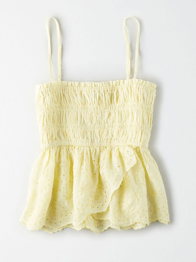 american eagle yellow crop top