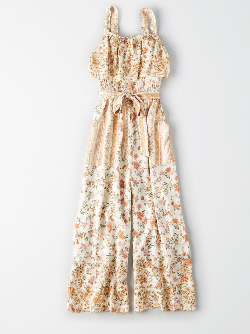 ae floral jumpsuit
