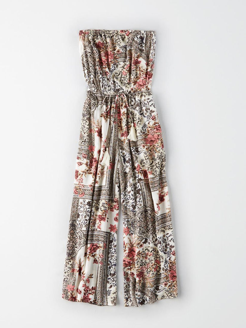 ae embroidered tube jumpsuit