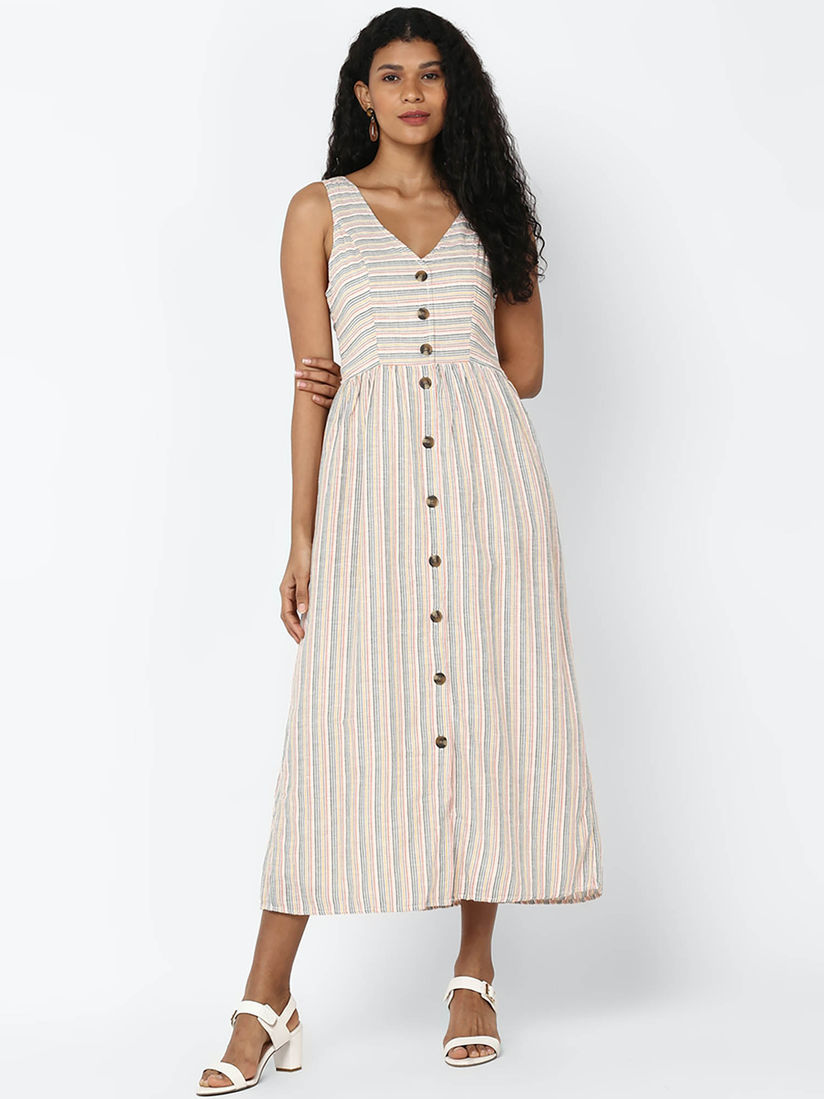 multi color stripe dress