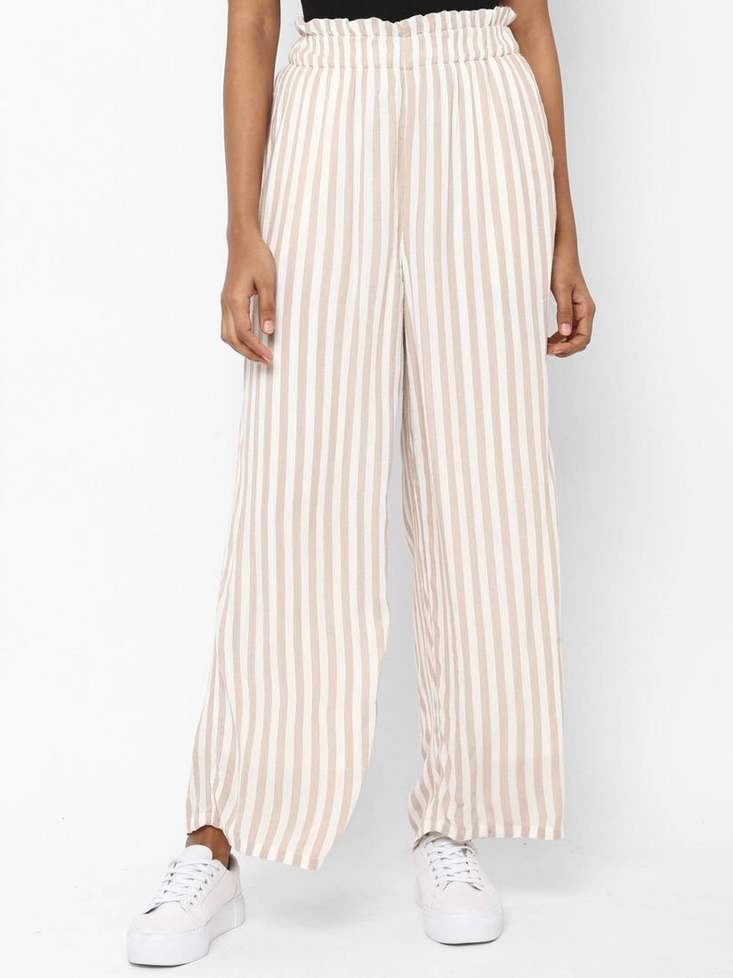 American Eagle Outfitters Western Bottoms Buy American Eagle Outfitters Beige Stripes Pant Online Nykaa Fashion