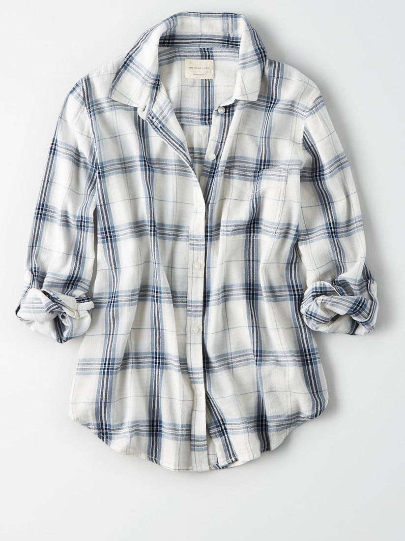 American eagle check shirt clearance