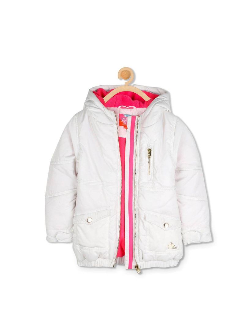 White snow parka clearance