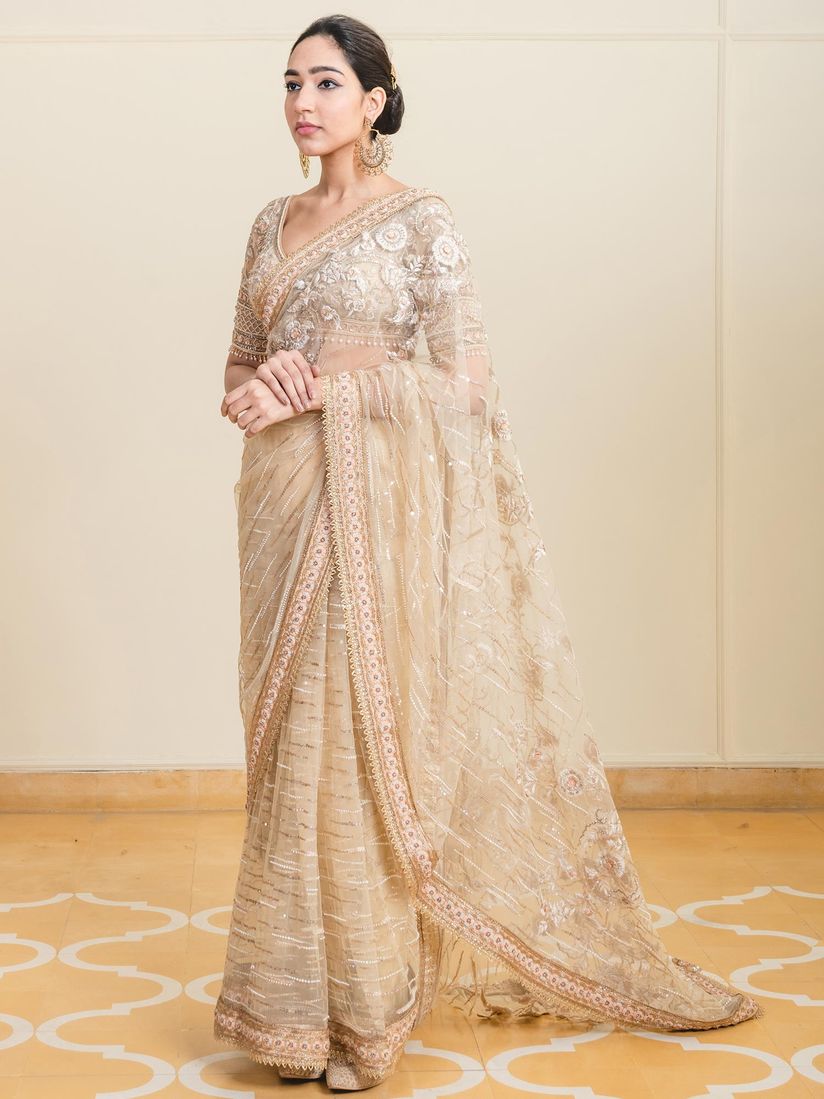 Tarun Tahiliani Sarees Buy Tarun Tahiliani Gold Saree With Stitched Blouse Set Of 2 Online Nykaa Fashion Tarun tahiliani is among the top fashion designers of india.