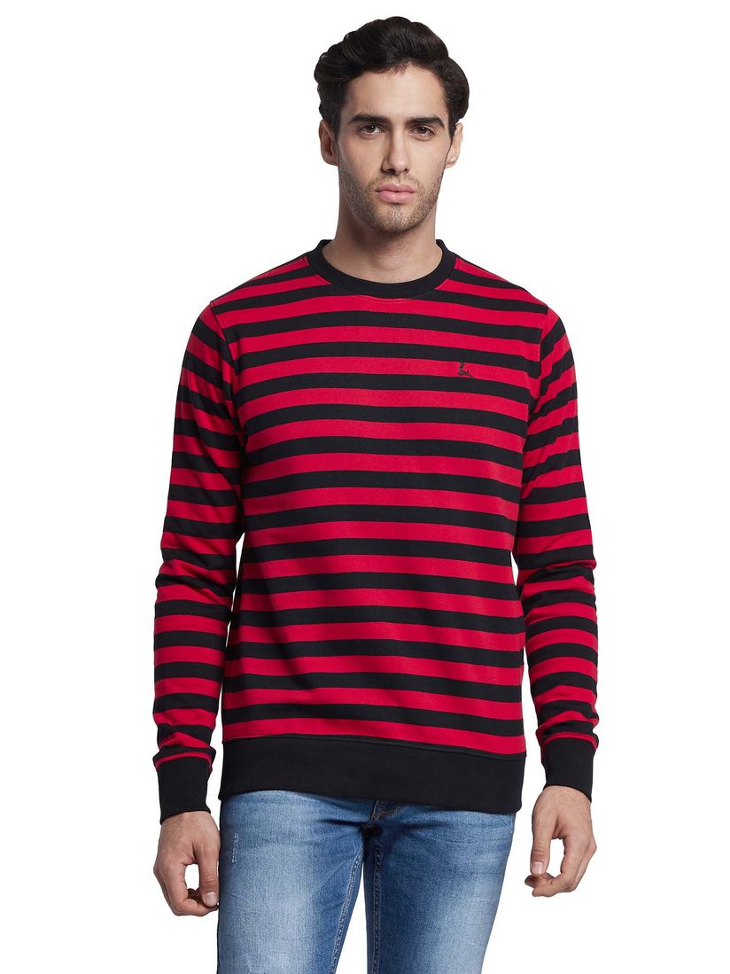black striped sweatshirt