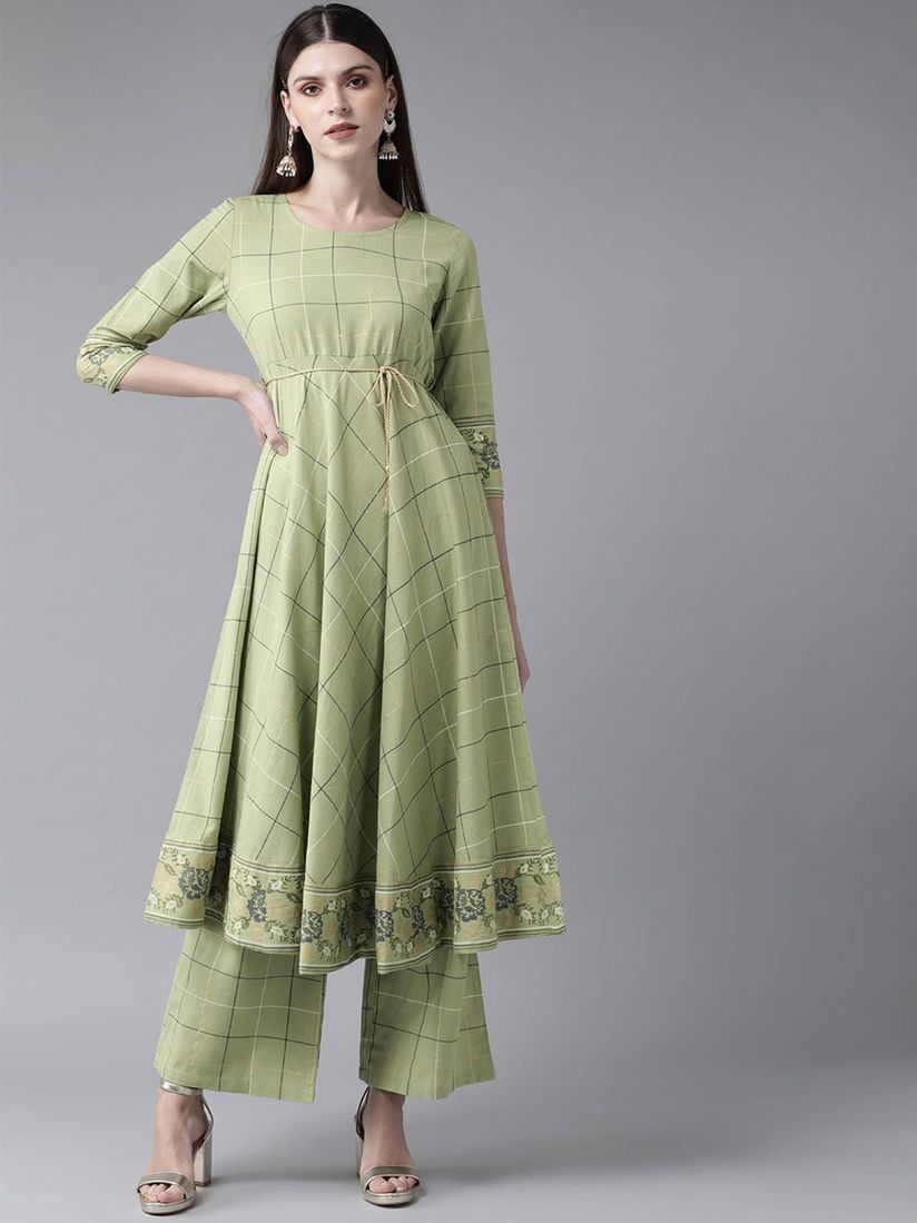 anarkali printed kurta
